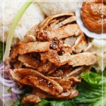 Pork and Peanut Sauce Wraps