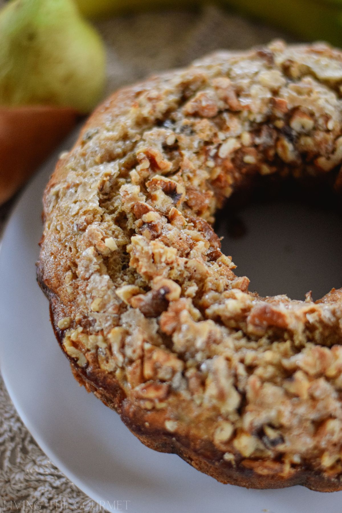 Banana Pear Bundt Cake