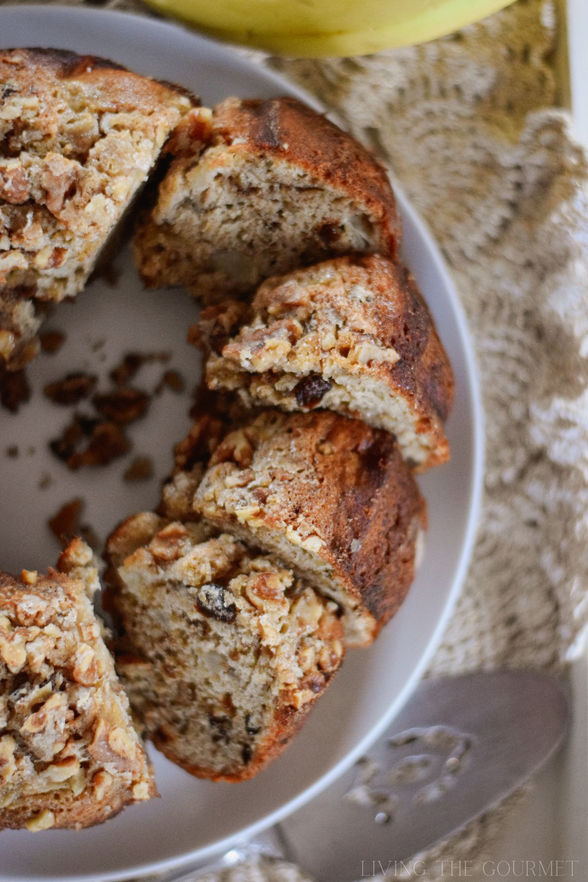 Banana Pear Bundt Cake