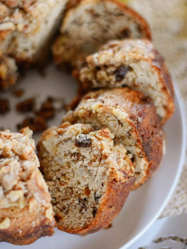 Banana Pear Bundt Cake