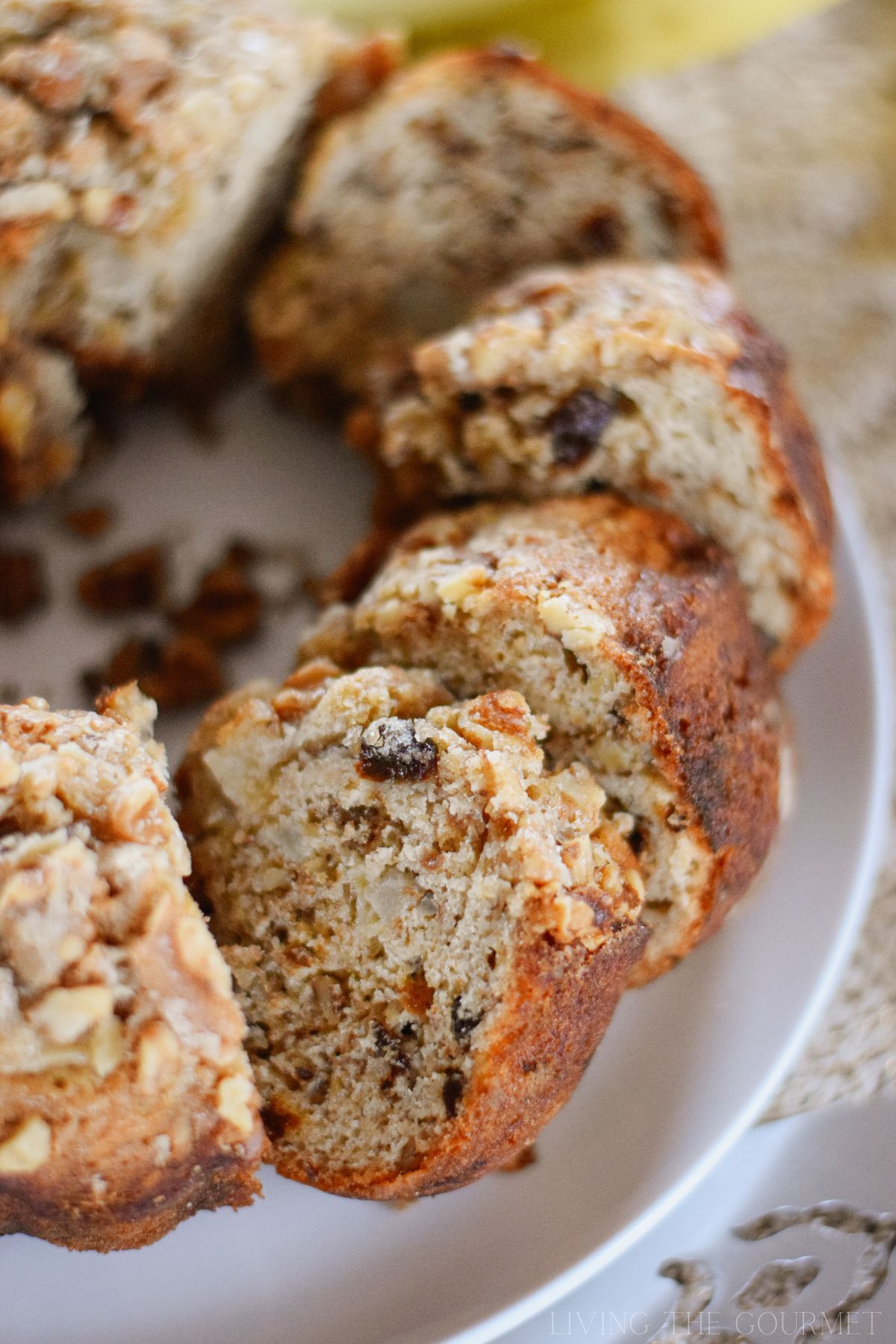 Banana Pear Bundt Cake