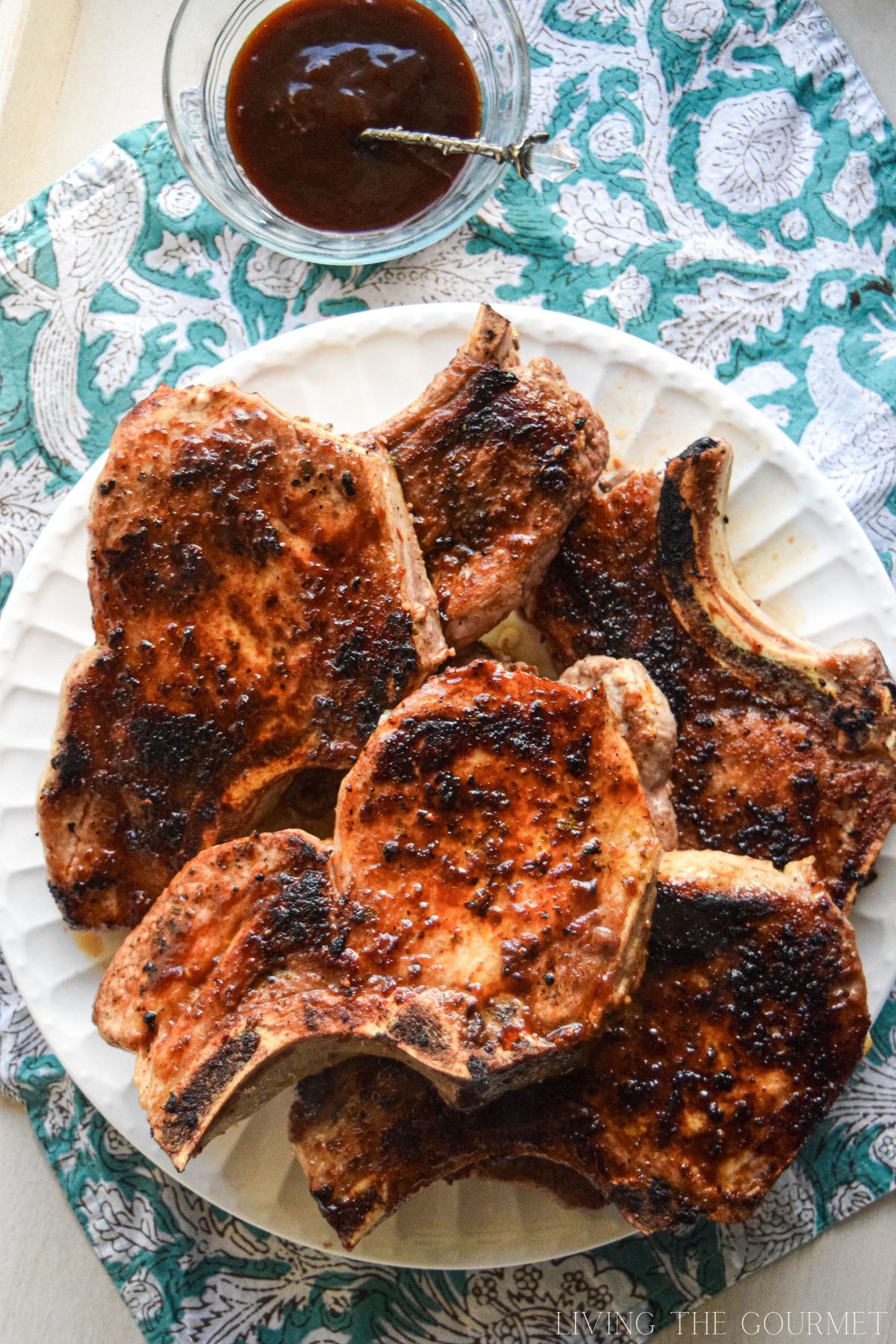 Pork Loin Chops with Molasses BBQ Sauce