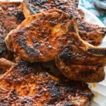 Pork Loin Chops with Molasses BBQ Sauce