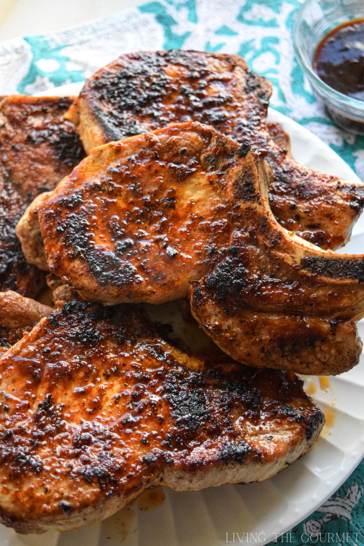 Pork Loin Chops with Molasses BBQ Sauce