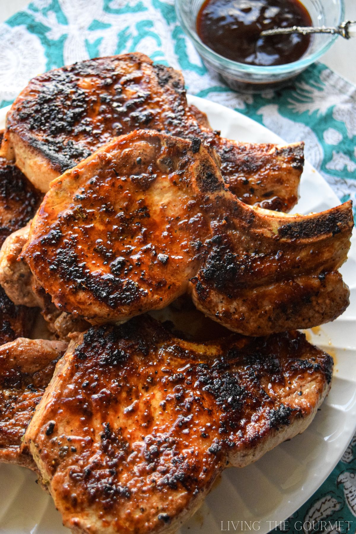 Pork Loin Chops with Molasses BBQ Sauce