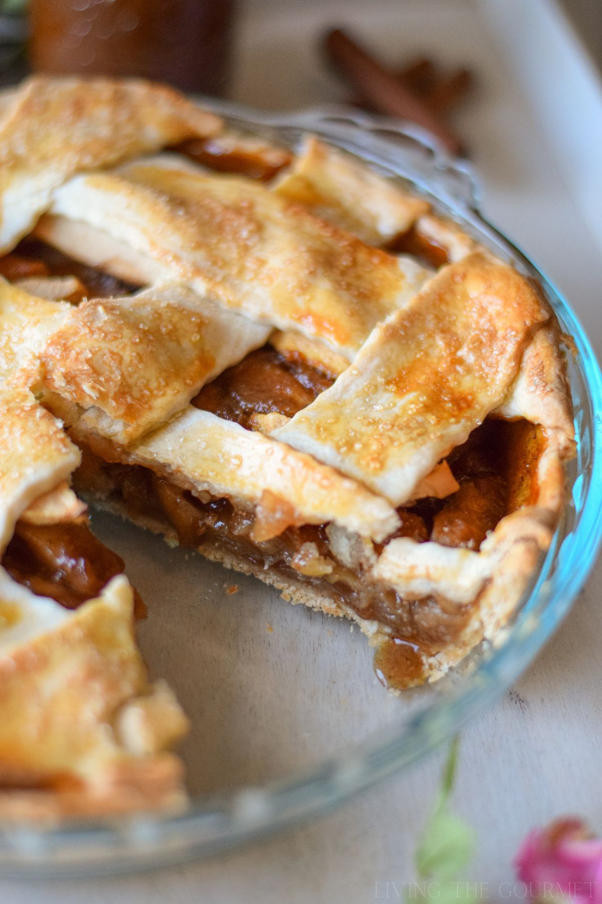 Brandy Caramel Apple Pie