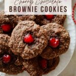 Cherry Chocolate Brownie Cookies