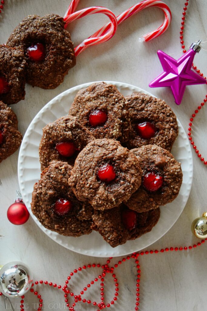 Cherry Chocolate Brownie Cookies Living The Gourmet