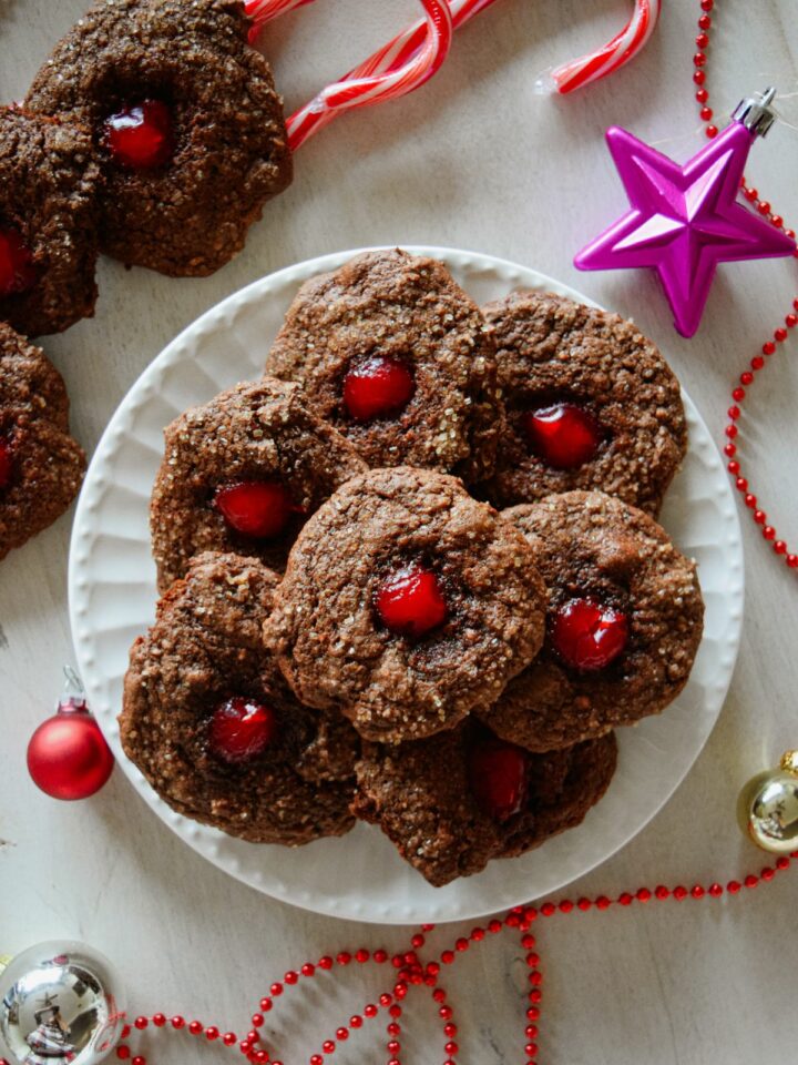 Cherry Chocolate Brownie Cookies