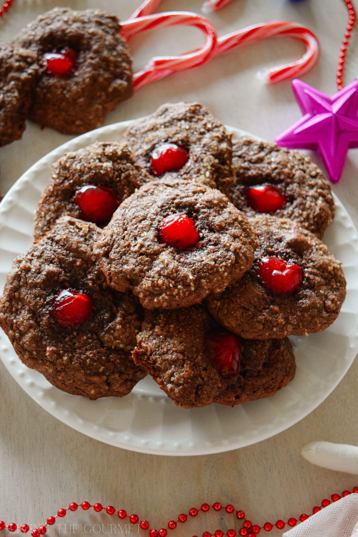 Cherry Chocolate Brownie Cookies