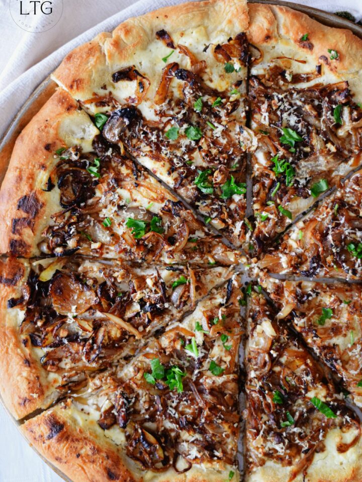 Caramelized Onion and Ricotta Pizza