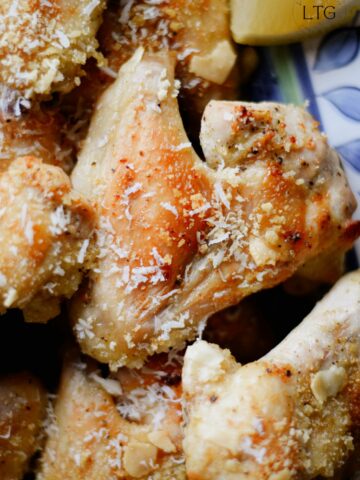 Lemon Garlic Chicken Wings