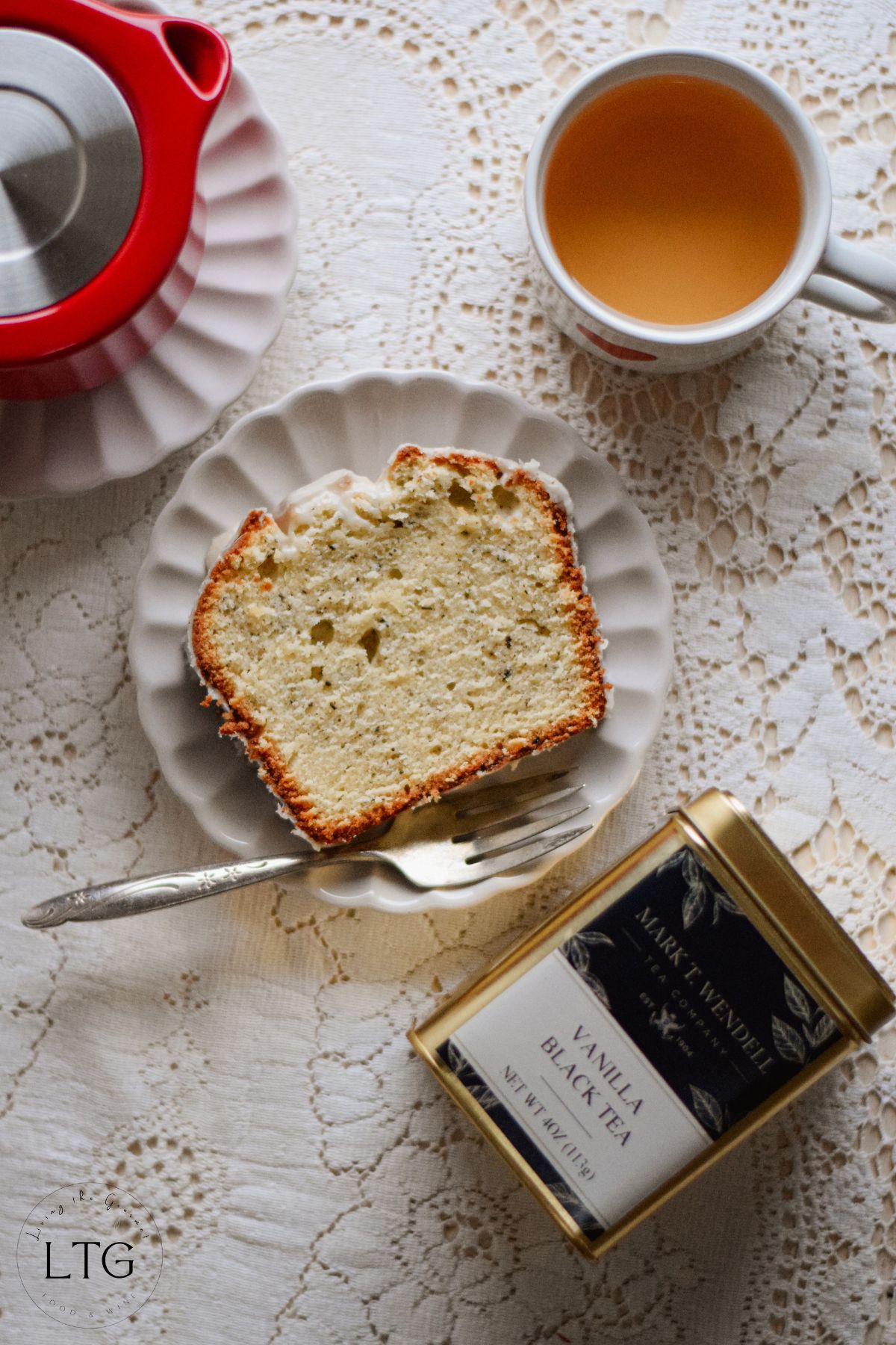 Vanilla Tea Pound Cake