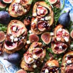 Blue Cheese and Fig Bruschetta with Honeyed Walnuts