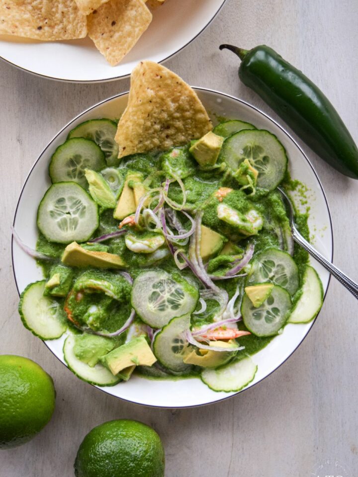 Aguachile Shrimp Recipe (Mexican Ceviche Verde)