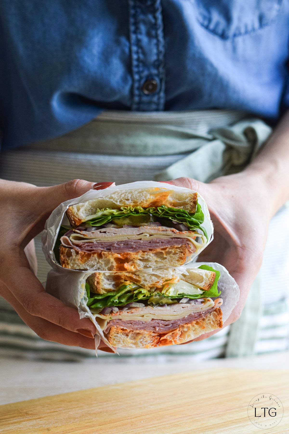 Turkey, Ham and Swiss Deli Sandwich with Millers