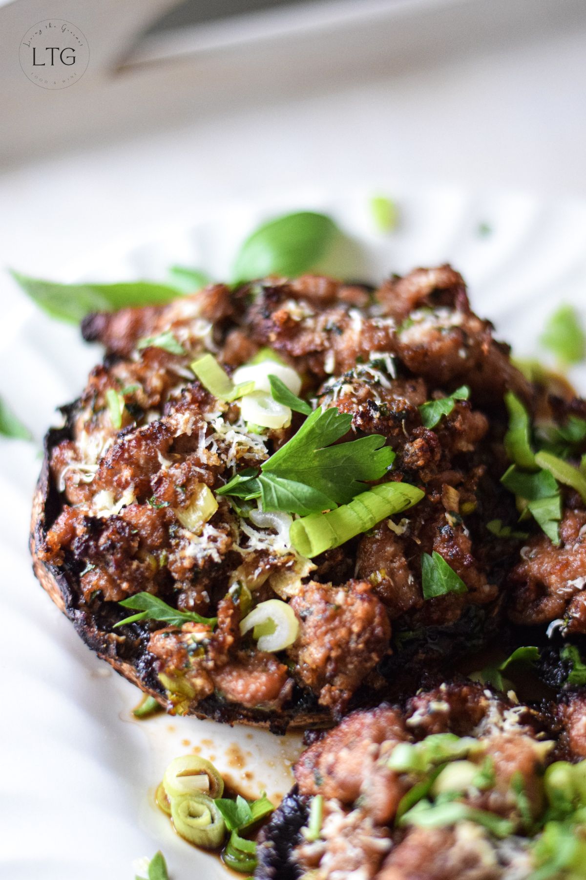 Sausage Stuffed Portobello Mushrooms