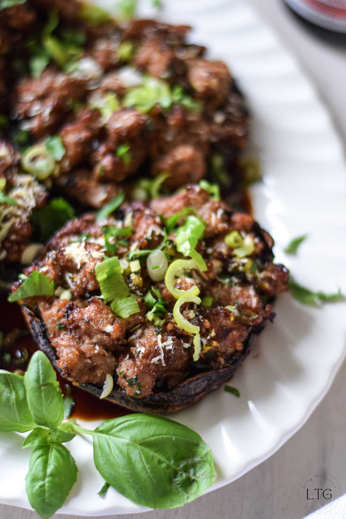 Sausage Stuffed Portobello Mushrooms