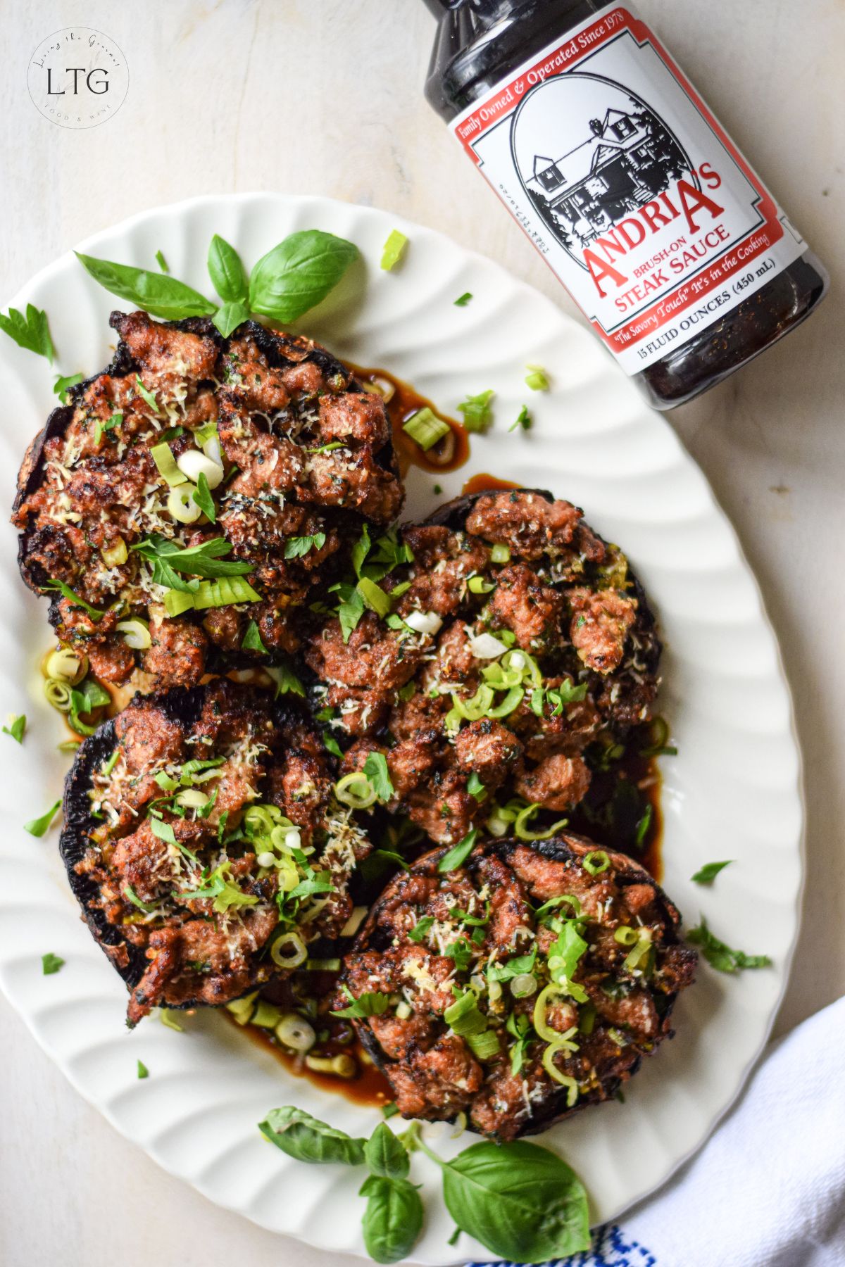 Sausage Stuffed Portobello Mushrooms