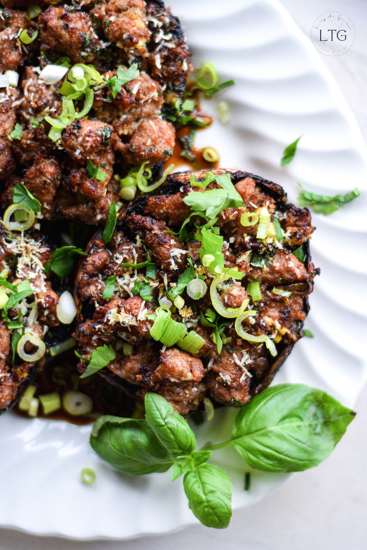 Sausage Stuffed Portobello Mushrooms