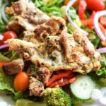 Boneless Chicken Thighs and Salad
