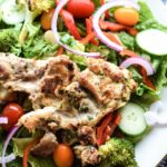 Boneless Chicken Thighs and Salad