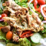 Boneless Chicken Thighs and Salad