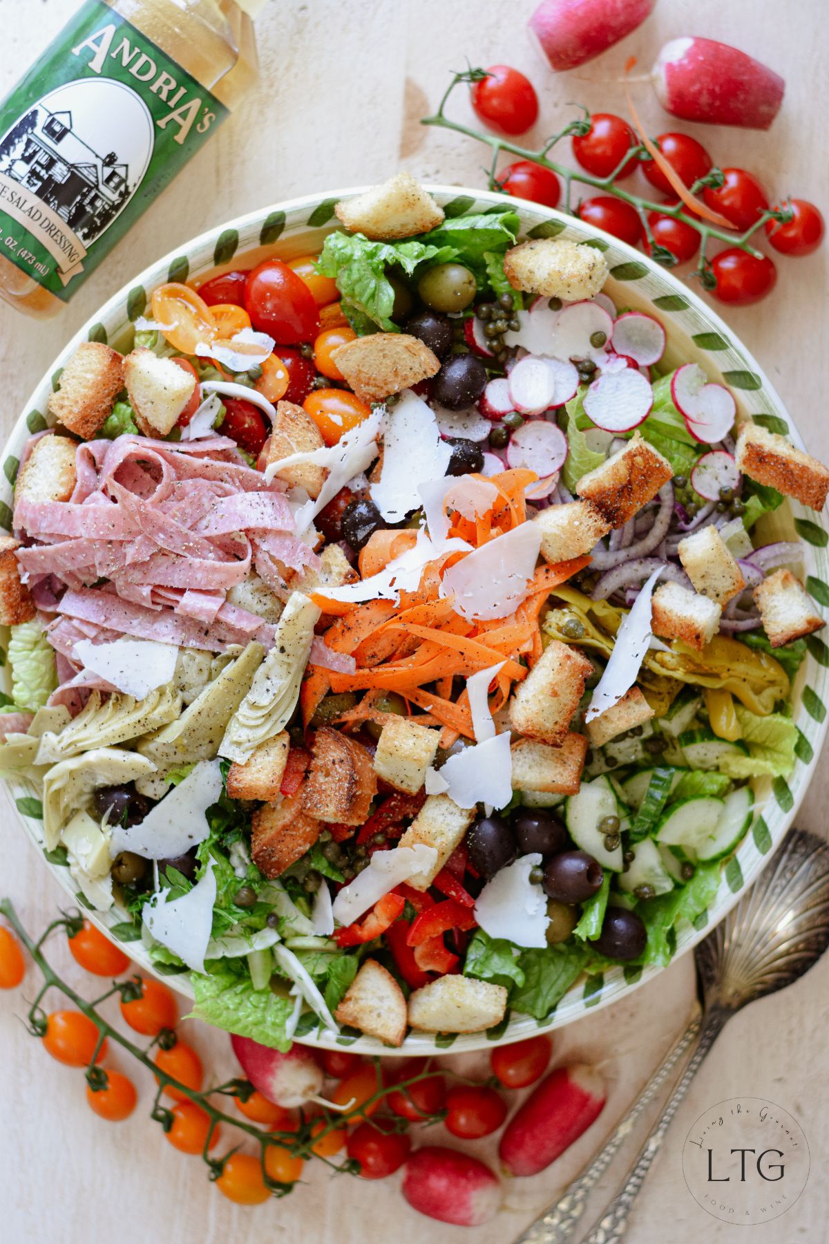 Italian Chopped Salad with Salami