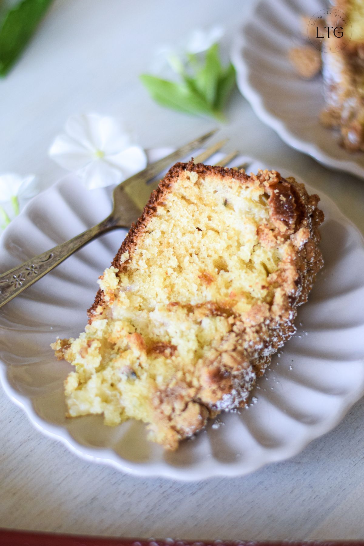 Rhubarb Coffee Crumb Cake