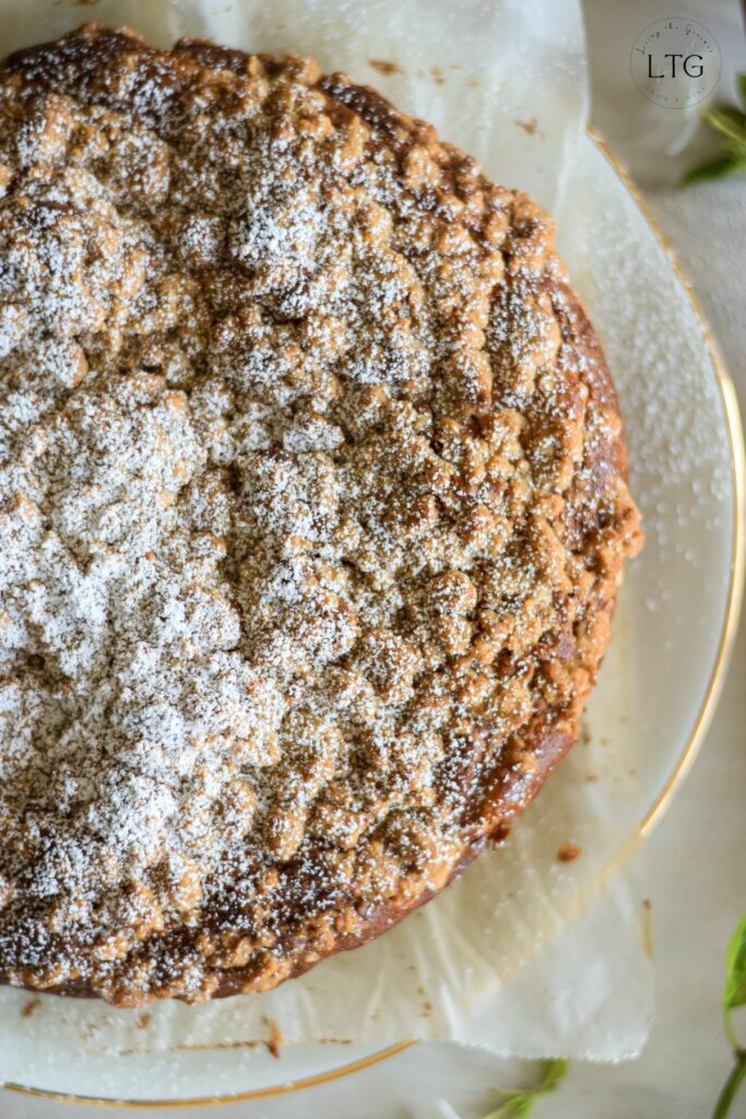 Rhubarb Coffee Crumb Cake