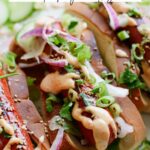 Asian Style Hot Dogs with a Teriyaki Glaze