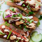 Asian Style Hot Dogs with a Teriyaki Glaze