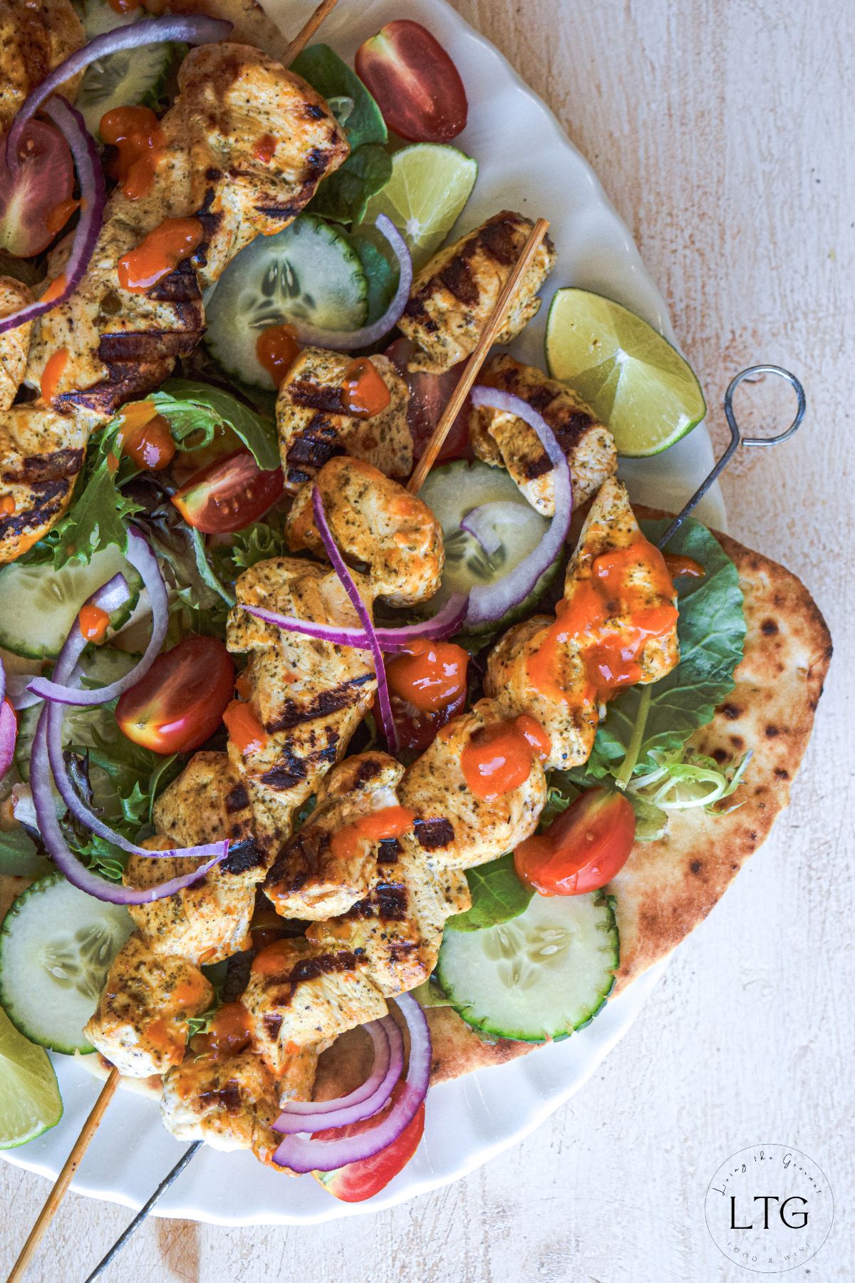 Banana Pepper Grilled Chicken Skewers