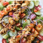 Banana Pepper Grilled Chicken Skewers