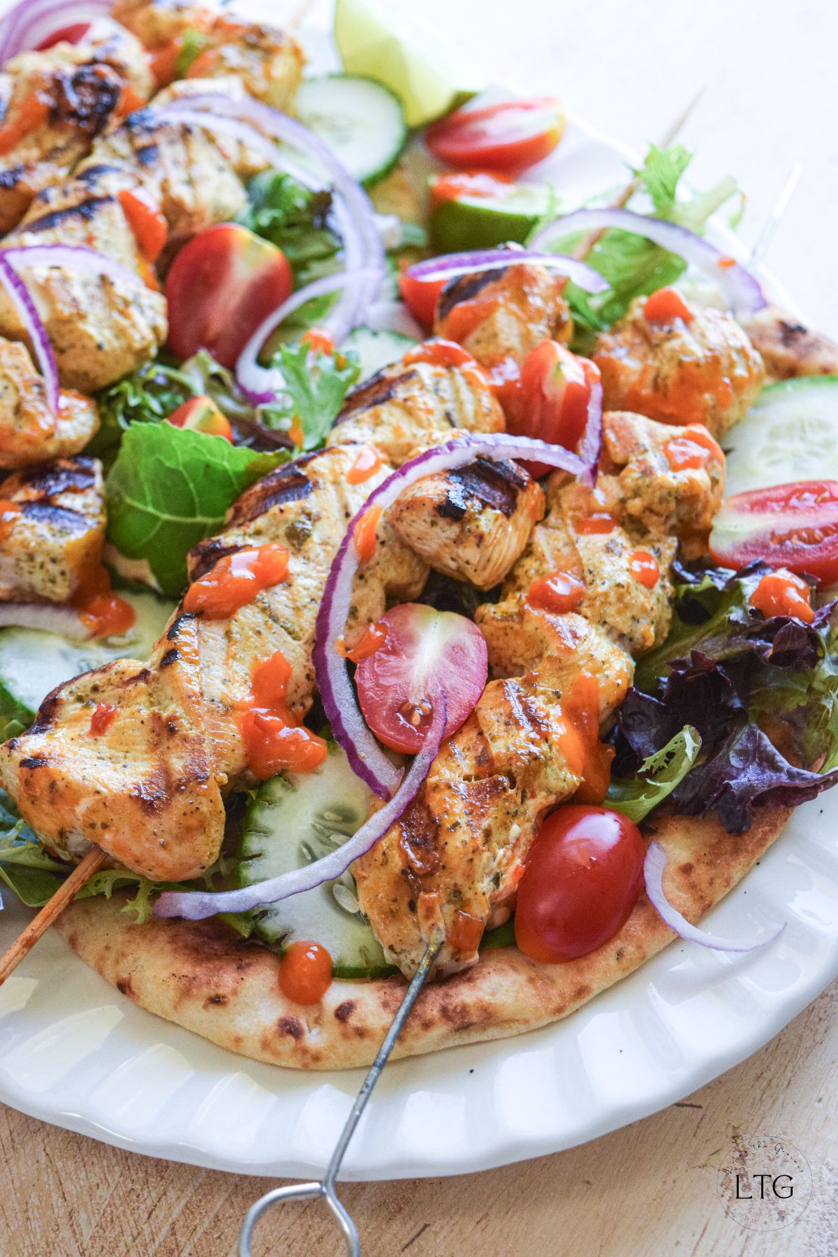 Banana Pepper Grilled Chicken Skewers
