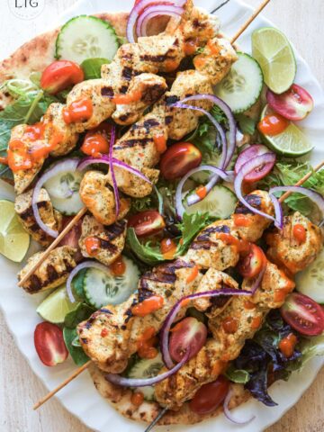 Banana Pepper Grilled Chicken Skewers