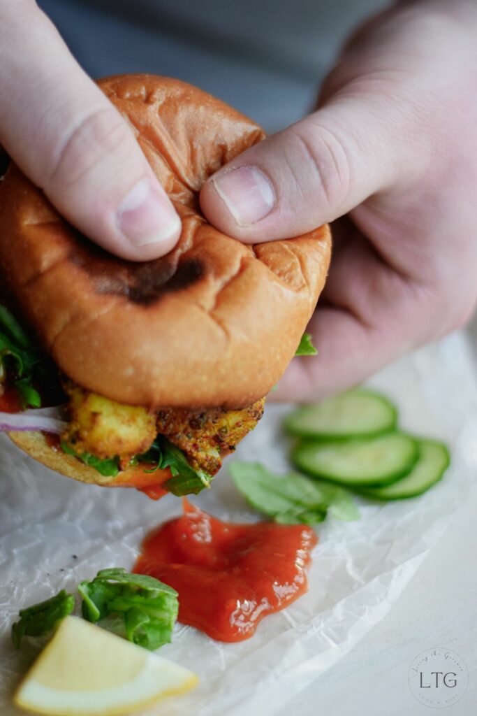 Blackened Cod Sandwich