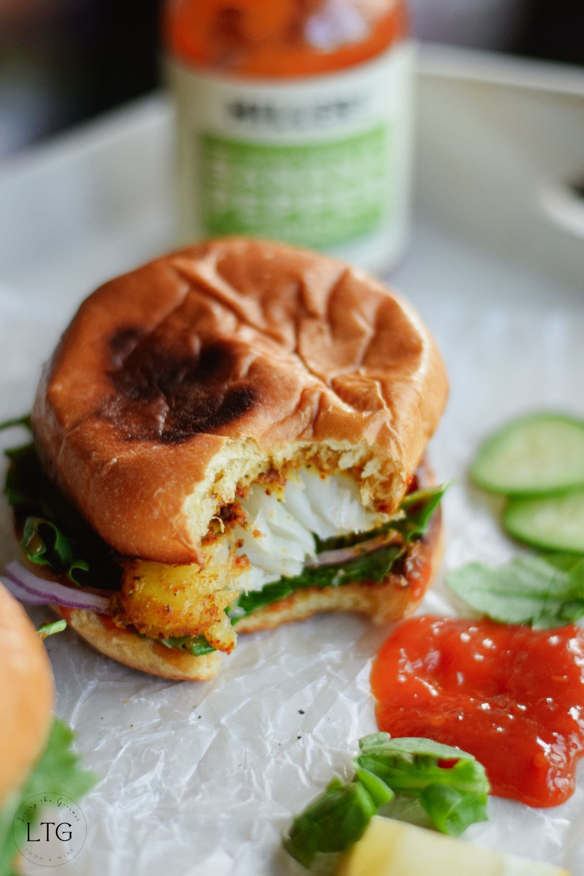 Blackened Cod Sandwich