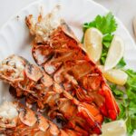 Grilled Lobster Tails with Lemon Garlic Butter