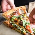 Arugula Salami Pizza