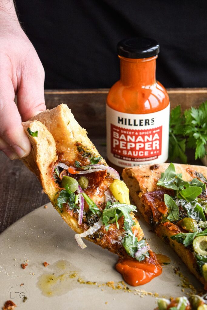 Arugula Salami Pizza
