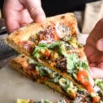 Arugula Salami Pizza