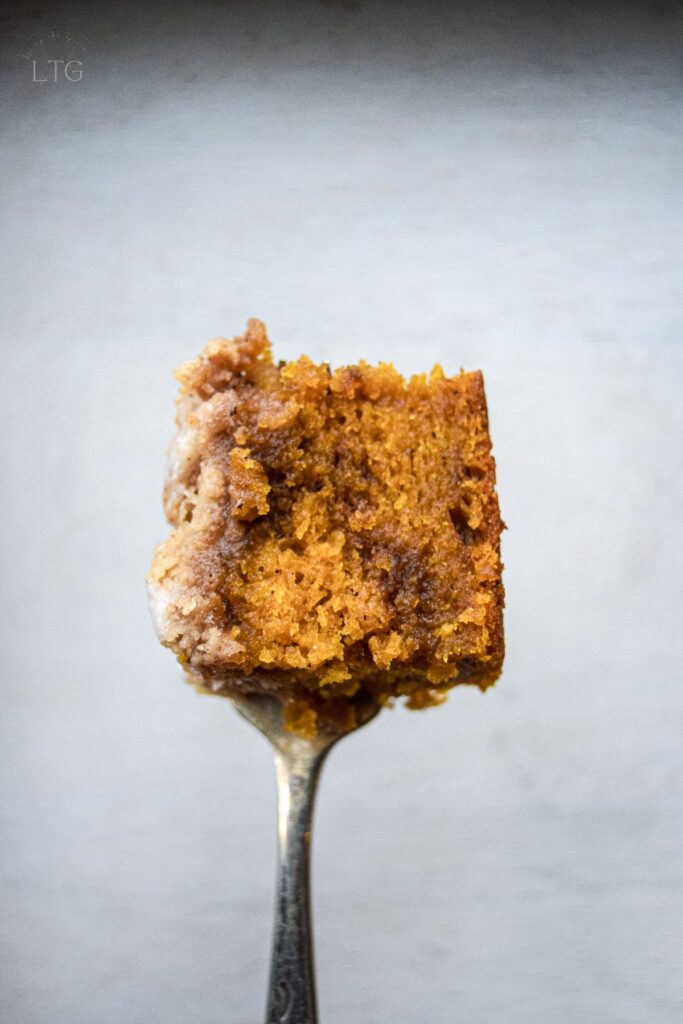 Brown Butter Pumpkin Coffee Cake with Cinnamon Swirl