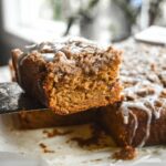 Brown Butter Pumpkin Coffee Cake with Cinnamon Swirl