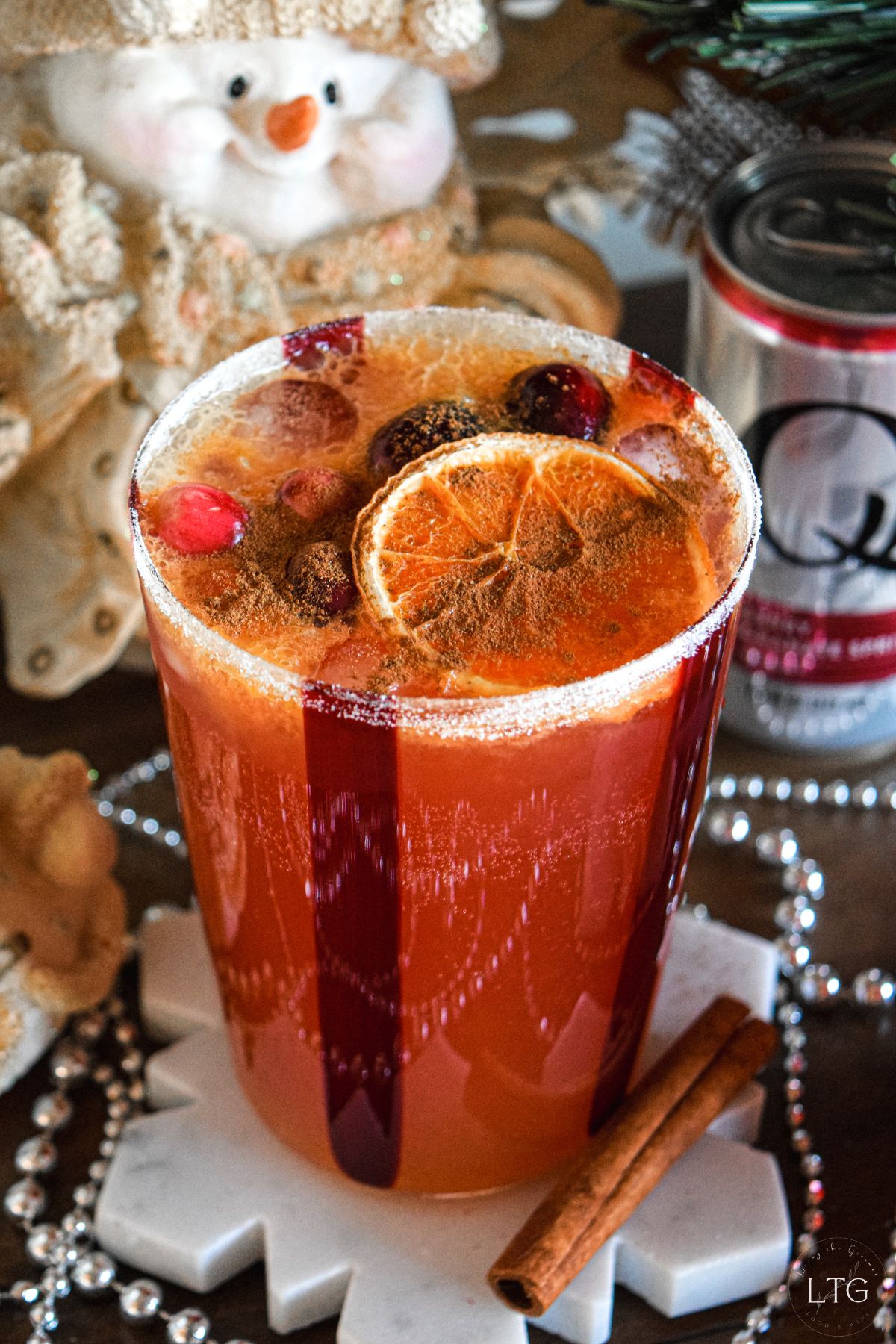 Cran Pom Zinger Mocktail