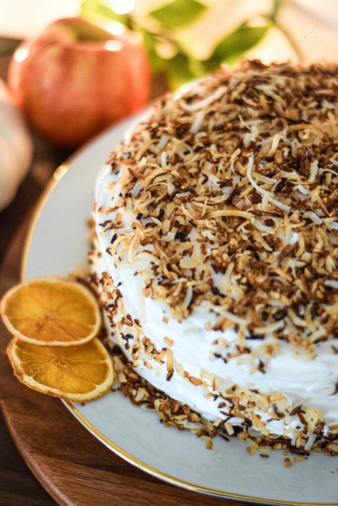 Spiced Rum Carrot Cake