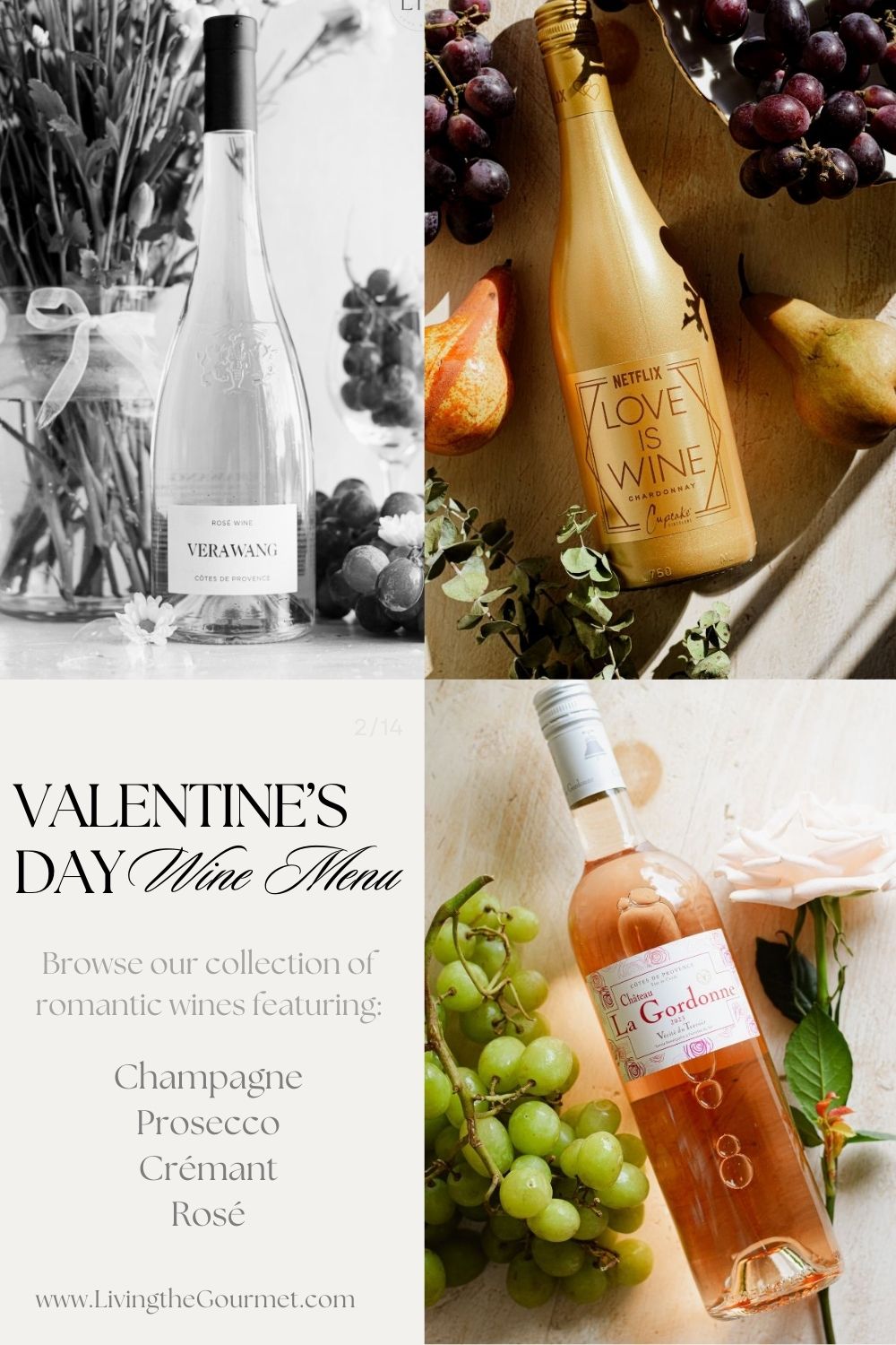 Valentine's Day Wine Menu