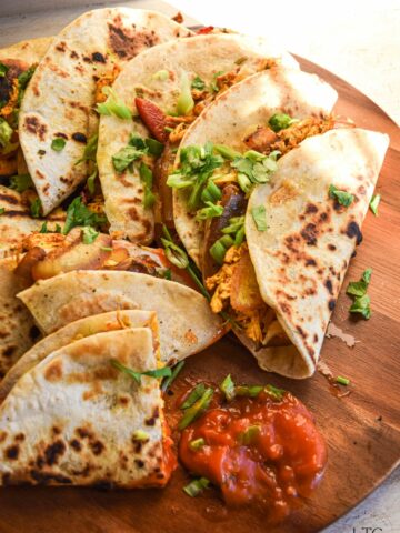 Grilled Curry Chicken Quesadillas