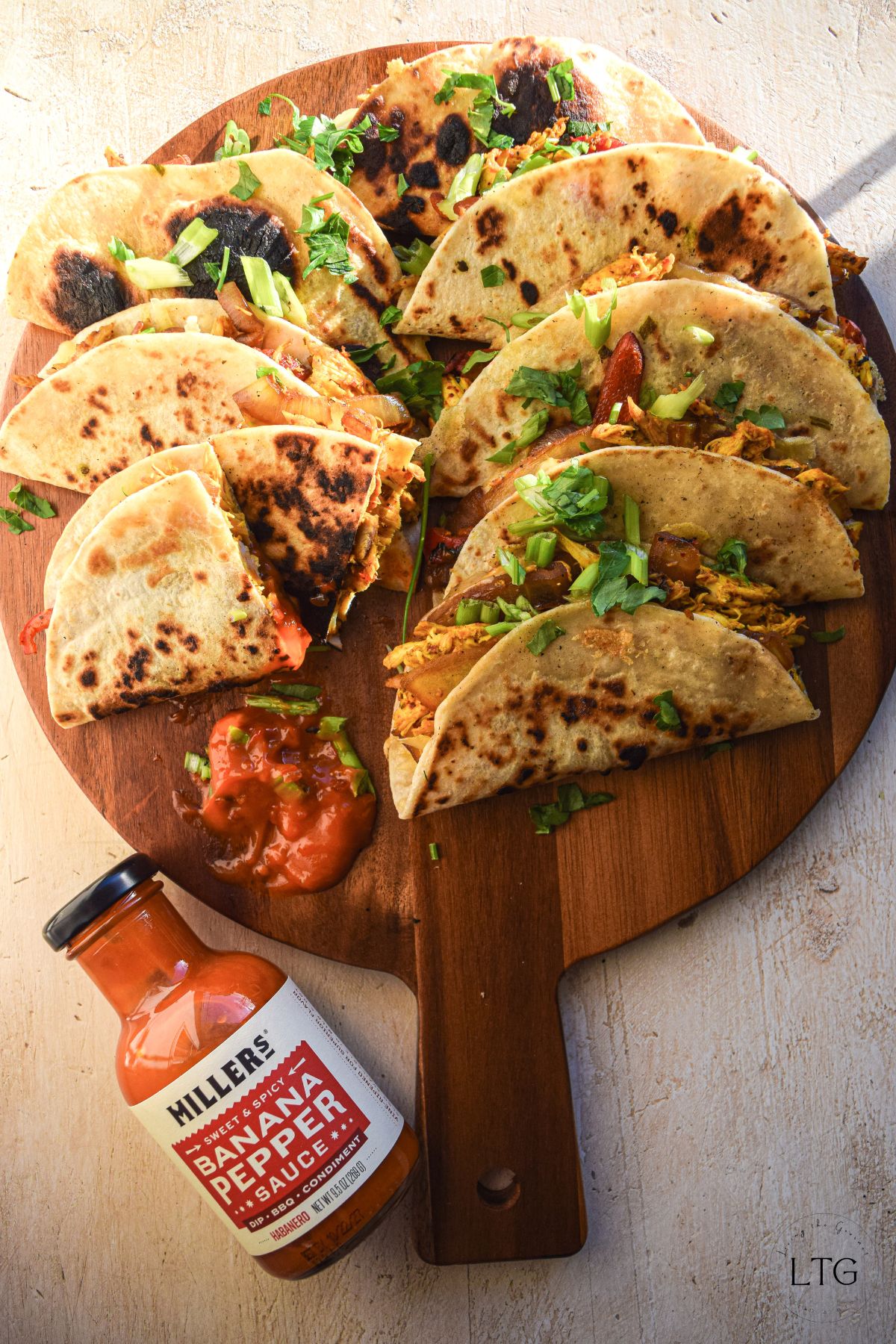 Grilled Curry Chicken Quesadillas