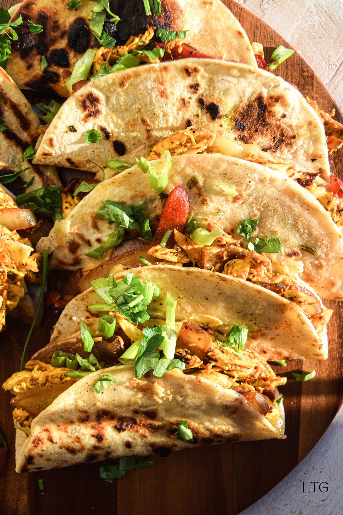 Grilled Curry Chicken Quesadillas